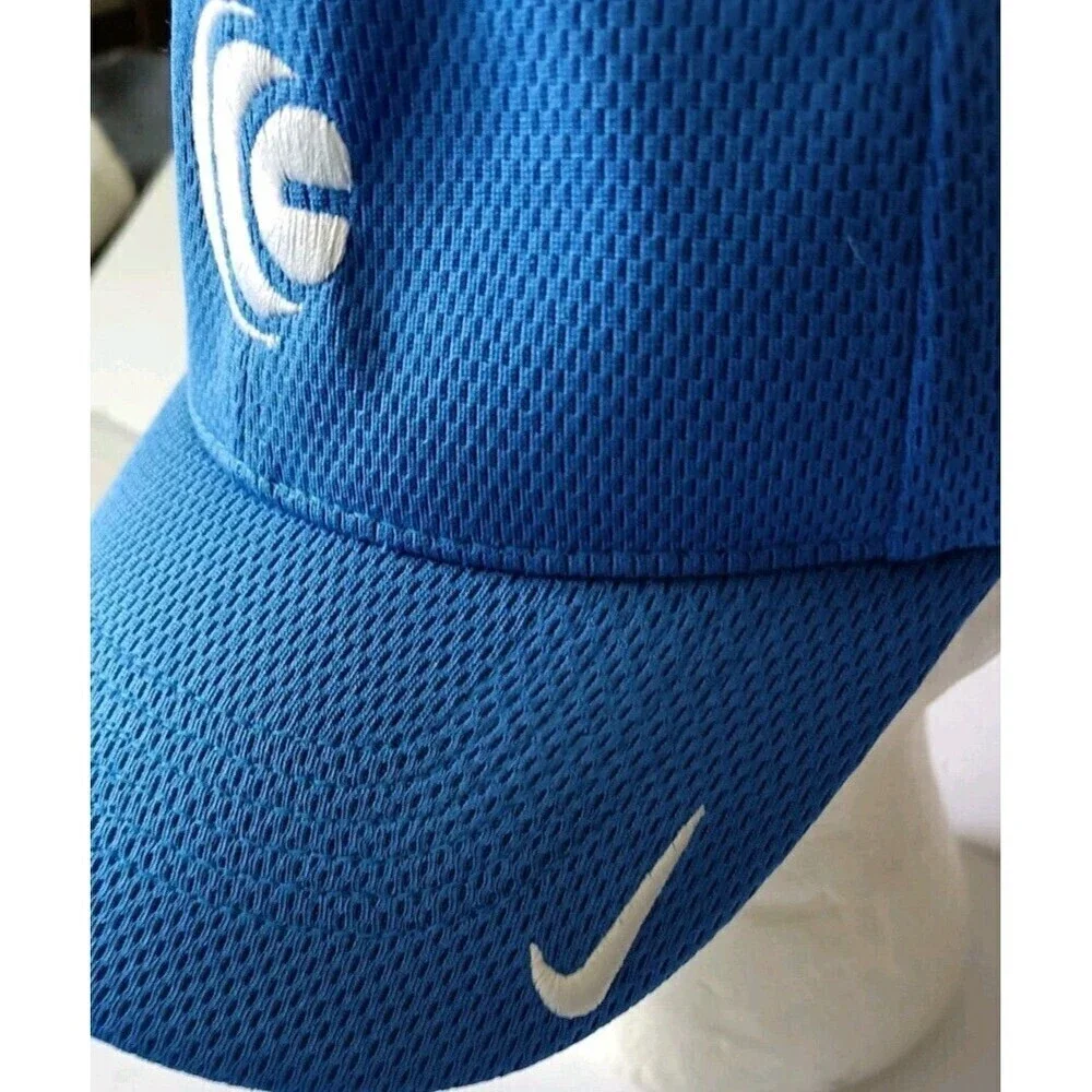 Nike Dri-FIT Stretch Sandwich Bill Cap 333115 Pacific Blue M/L Origin Group New